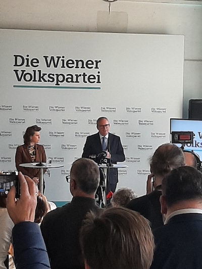 Pressekonferenz der Wiener Volkspartei „Lebensraum Wien: Gürtel neu denken"